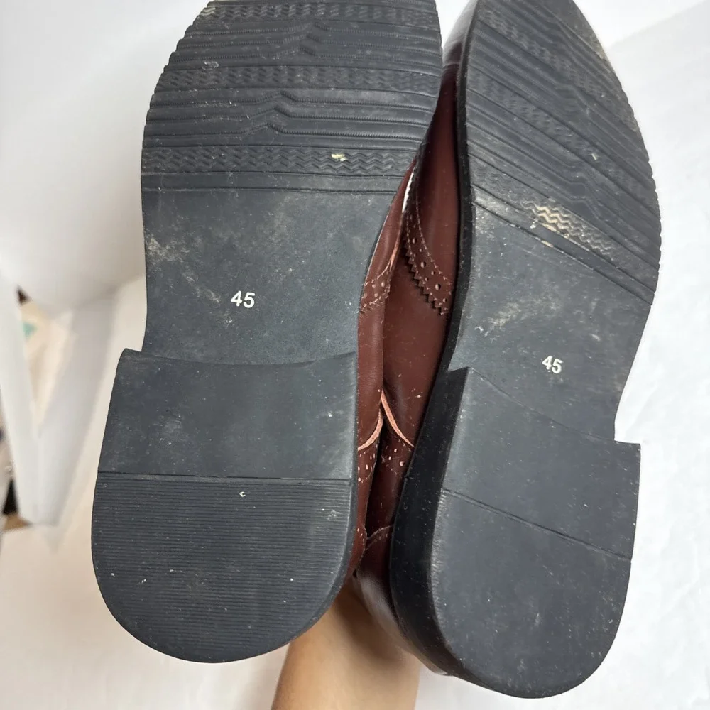 Men's dress shoe dark brown size 45 or‎ 11 1/2